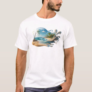 Camiseta Elegante & Estiloso Design de Declaração ABSTRATO