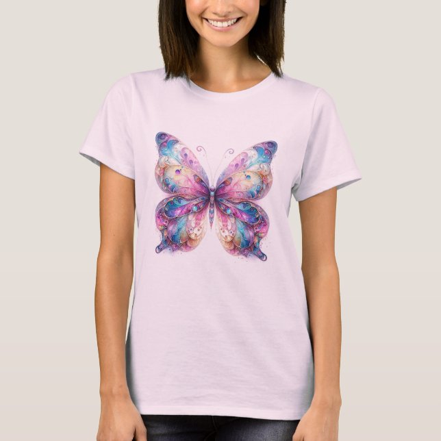 Camiseta Elegante Fantasy Butterfly Tee (Frente)