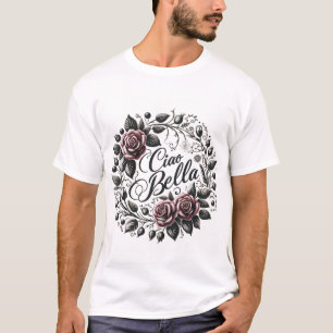 Camiseta Elegante Floral Ciao Bella