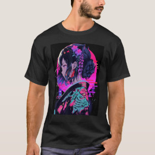 Camiseta Elegante Geisha homenagem ao Design de Beleza Japo