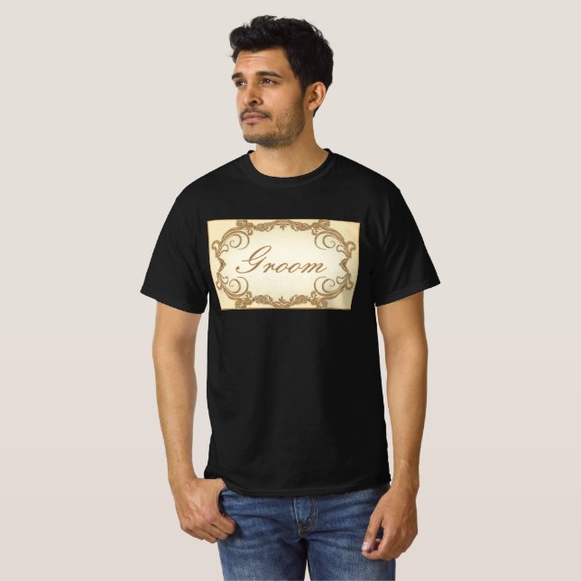Camiseta Elegante Groom (Frente Completa)