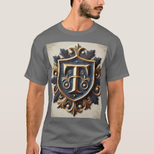 Camiseta Elegante Heráldico do Ornamentado