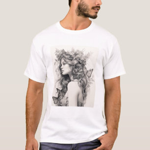 Camiseta Elegante Moderno Fofo Personalizado Adicione Sua P