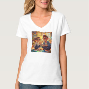 Camiseta Elegante Moderno Personalizado Adicione Sua Própri