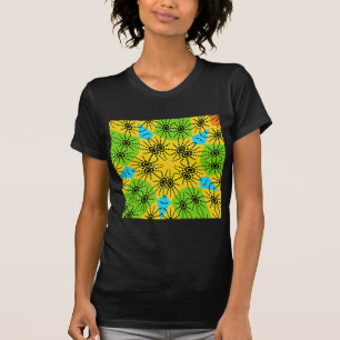 Camiseta Elegante Motivo Tradicional de Aranha Inspirado na