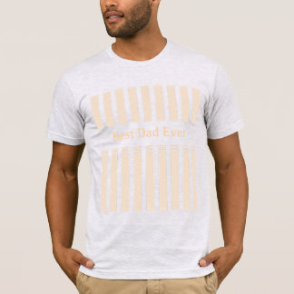 Camiseta Elegante Personalizado Melhor Pai de Todos Listrad