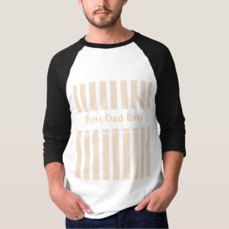 Camiseta Elegante Personalizado Melhor Pai de Todos Listrad