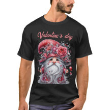 Elegante prata pérola gnomo namorados vermelho