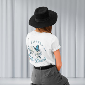 Camiseta Elegante Quinceañera Azul Claro - Personalidade Do