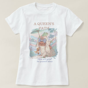 Camiseta "Elegante Rã Japonesa com Quimono - Um Caminho de 