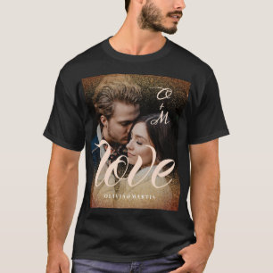 Camiseta elegante romântico moderno