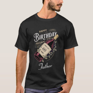 Camiseta Elegante Vintage Personalizado Aniversário