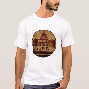 Camiseta Elegante Vintage Washington DC