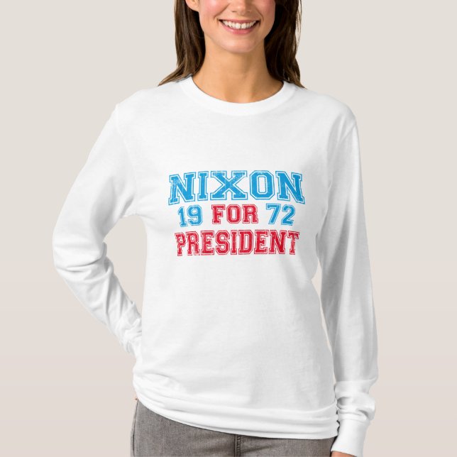 Camiseta Eleição 1972 de Nixon (Frente)