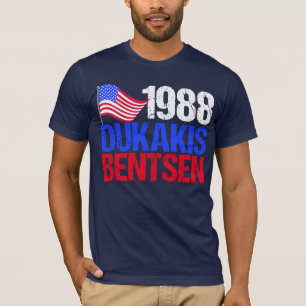 Camiseta Eleição 1988 retro de Dukakis Bentsen