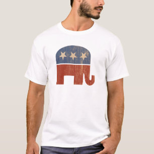 Camiseta Eleição 2012 republicana do elefante