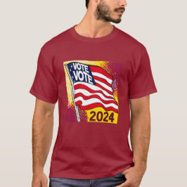 Camiseta Eleição 2024 Bandeira T-Shirt