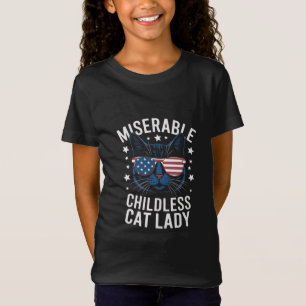 Camiseta Eleição 2024 Dona de Gato Sem Filhos Votação Femin