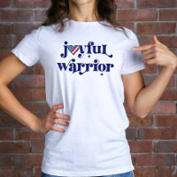 Eleição 2024 Kamala Joyful Warrior USA Flag Heart