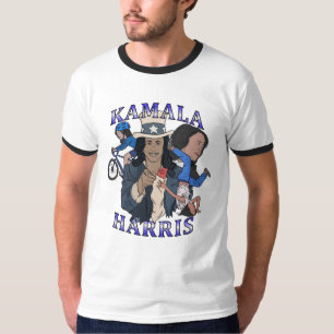 Camiseta Eleição de Kamala Harris no Estilo Rap Pirata
