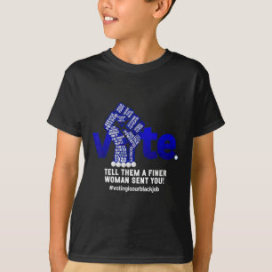 Camiseta Eleição De Voto Diga A Eles Que Uma Mulher Mais Fi