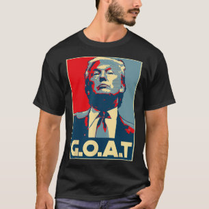 Camiseta Eleição do Dedo Médio Trump Goat 2024 Republicano