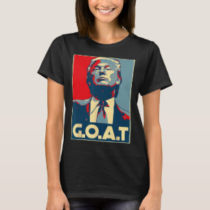 Camiseta Eleição do Dedo Médio Trump Goat 2024 Republicano