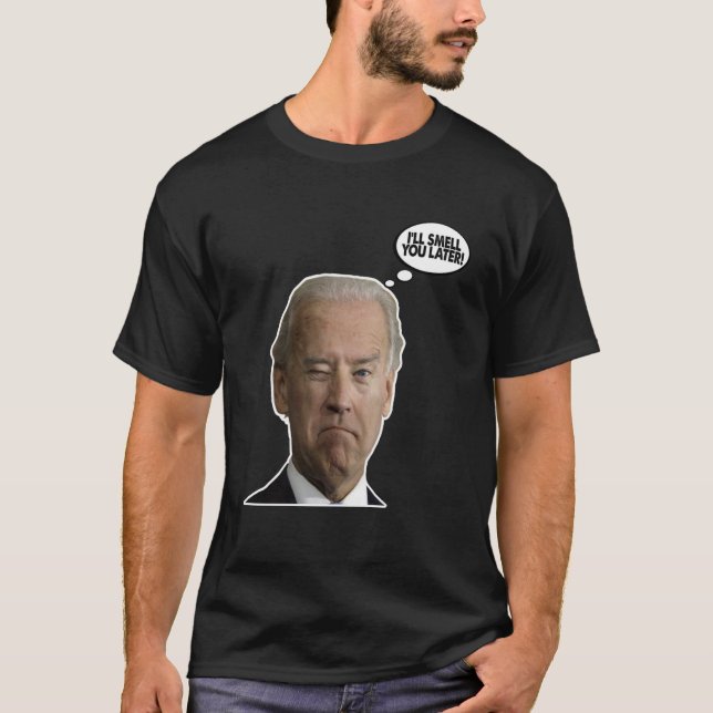 Camiseta Eleição do Joe Sonolento 2020 Eu vou cheirá-lo mai (Frente)