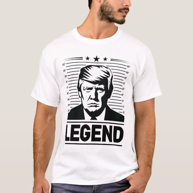 Camiseta Eleição Donald Trump à prova de bala Legenda 2024 (Frente)