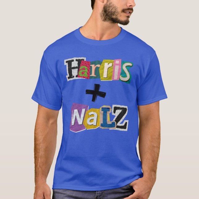 Camiseta Eleição Merch Harris Walz Partido Democrático (Frente)