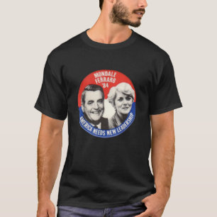 Camiseta eleição Mondale Ferraro Walter Geraldine
