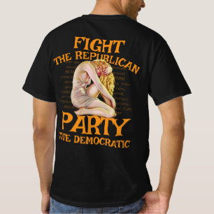 CAMISETA ELEIÇÃO ZL X1 KP VOTAÇÃO PARTIDO DEMOCRATA CUSTO T