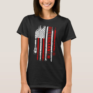 Camiseta Eleicianos Patrióticos Humor Americano Lineman