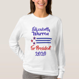 Camiseta Eleições 2020 Elizabeth Warren Apoio
