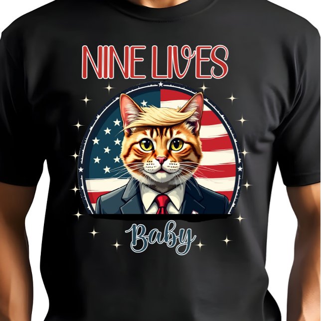 Camiseta Eleições 2024 no Nine Lives Baby USA (Criador carregado)