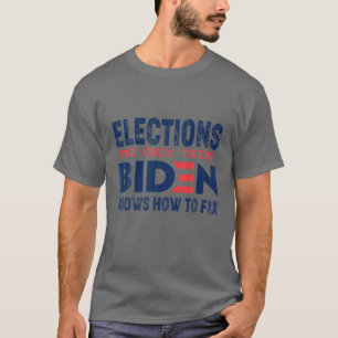 Camiseta Eleições A Única Coisa Que O Biden Sabe Como Co