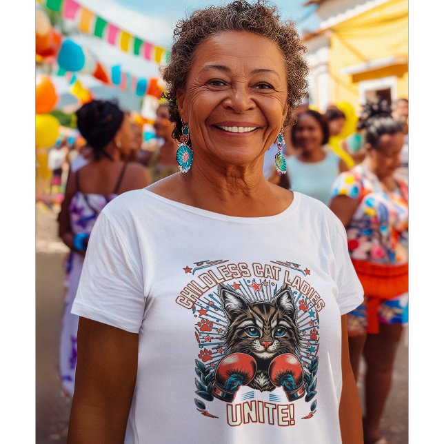 Camiseta Eleições de 2024 para as mulheres de gatos infanti (Criador carregado)