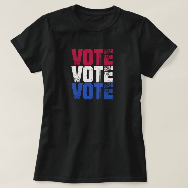 Camiseta Eleições EUA VOTE  (Frente do Design)