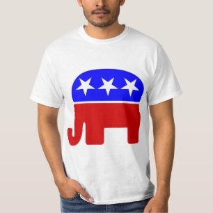 Camiseta eleições republicanas de elefantes