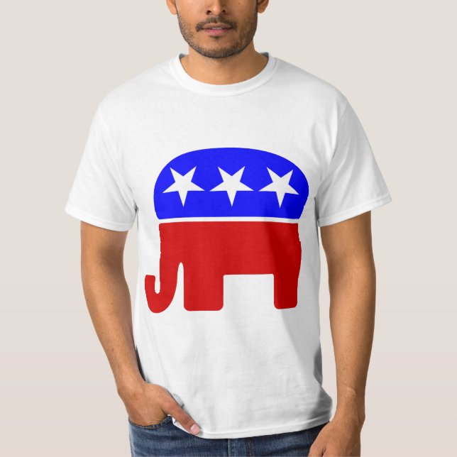 Camiseta eleições republicanas de elefantes (Frente)