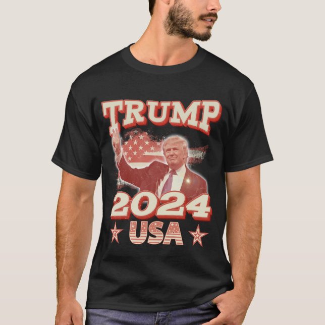 Camiseta Eleições Trump 2024 (Frente)