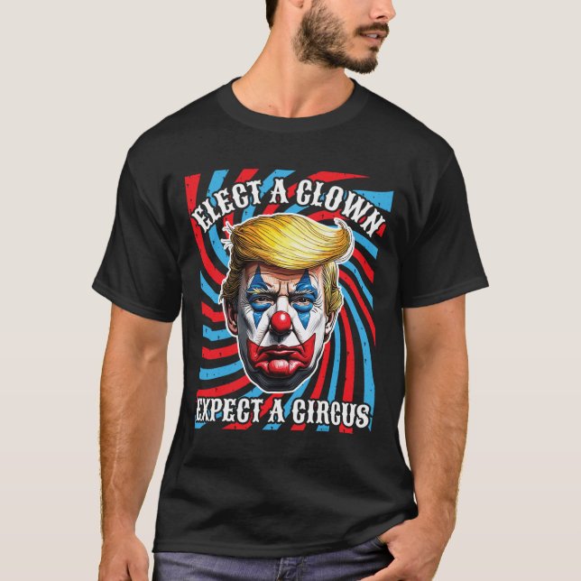 Camiseta Eleita Um Palhaço Esperando Um Circo (Frente)
