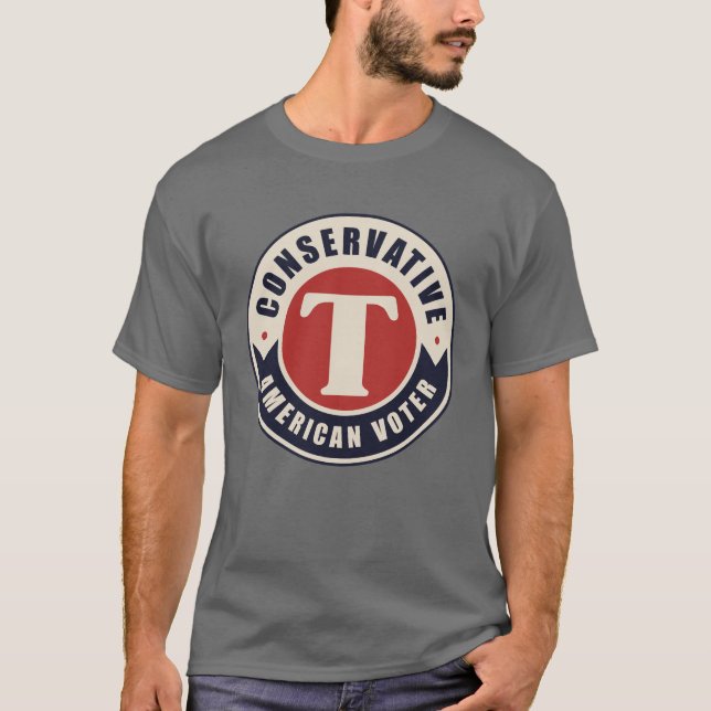 Camiseta Eleitor Americano Conservador (Frente)