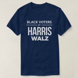 Camiseta Eleitores Negros para Harris Walz