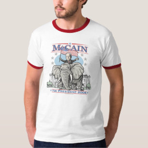 Camiseta Eleja o elefante 2008 do GOP de McCain