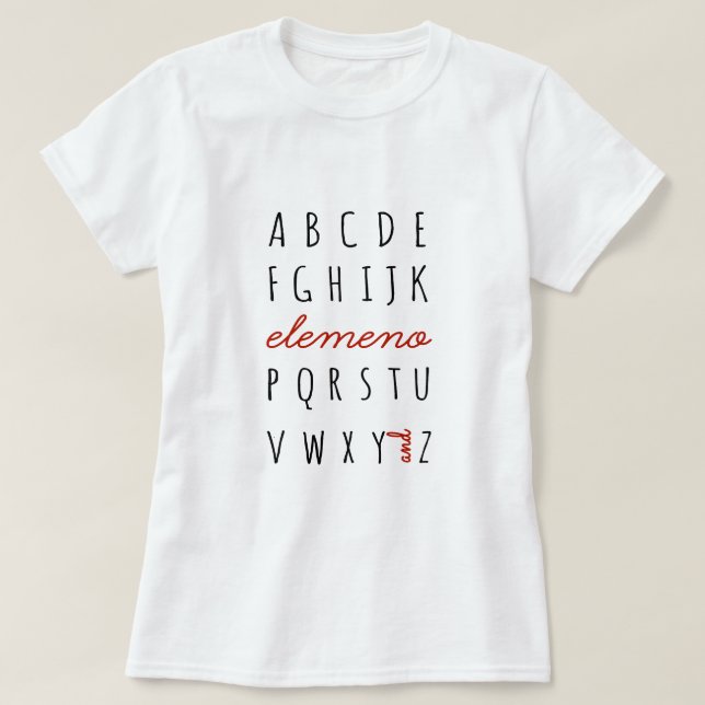 Camiseta Elemeno (Frente do Design)