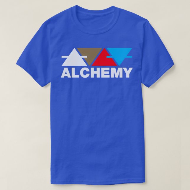 Camiseta Elemental Alchemy - Símbolos AIR (Frente do Design)