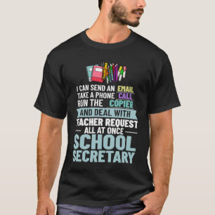 Camiseta Elementar a Tripulação de Apreciação do Secretário