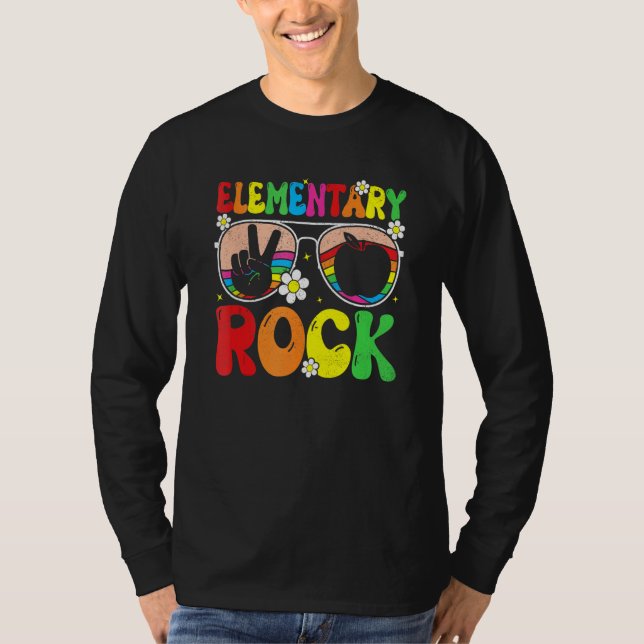Camiseta Elementary Rocks Team Elementary Groovy Back To Sc (Frente)