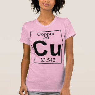Camiseta Elemento 029 - Cu - cobre (cheio)